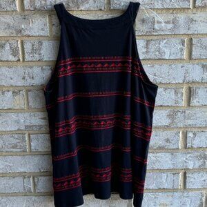 J. Jill Embroidered Sleeveless Halter Top Women's Size MP.